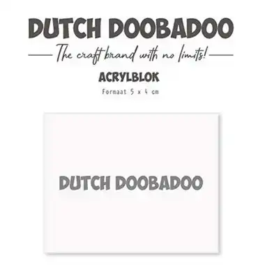 DDBD Acrylic stamp block 40 x 50mm