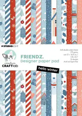 Creative Craftlab designer paper pad Hello Winter