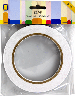 Dubbelzijdig tape 9mm 20meter