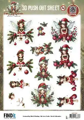 Berries Beauties - Fairy Christmas 3D Pushout sheet