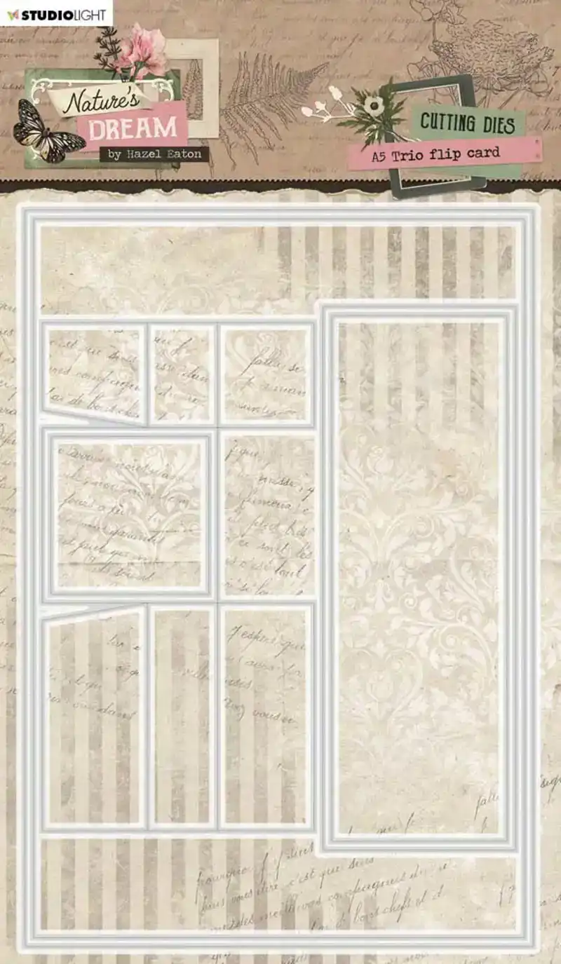 Studio Light Natures Dream Snijmal Trio flip flap card