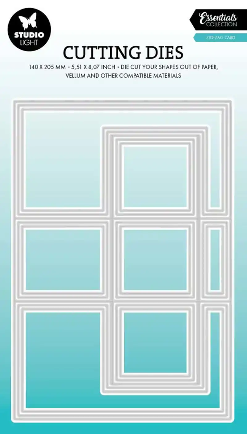 Studio Light snijmal zig-zag card