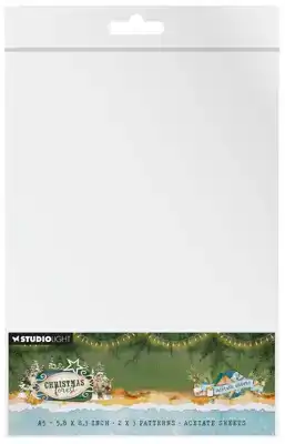 Studio Light Christmas Forest Acetate Sheets Snow & Landscape
