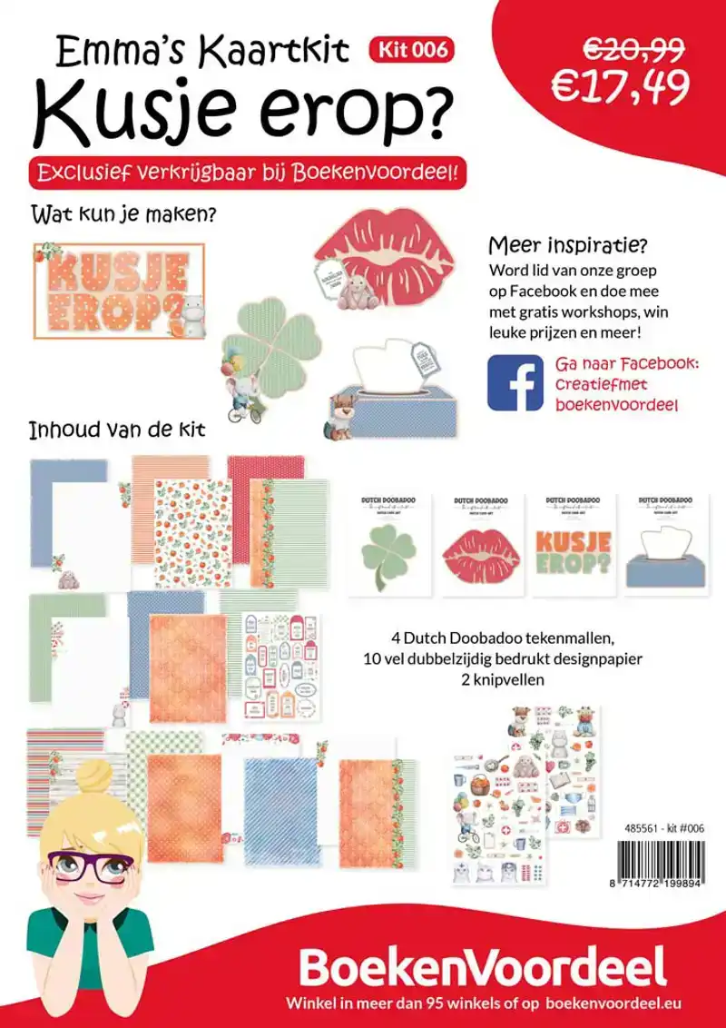 Emma's Kaartenkit 006 Kusje Erop?