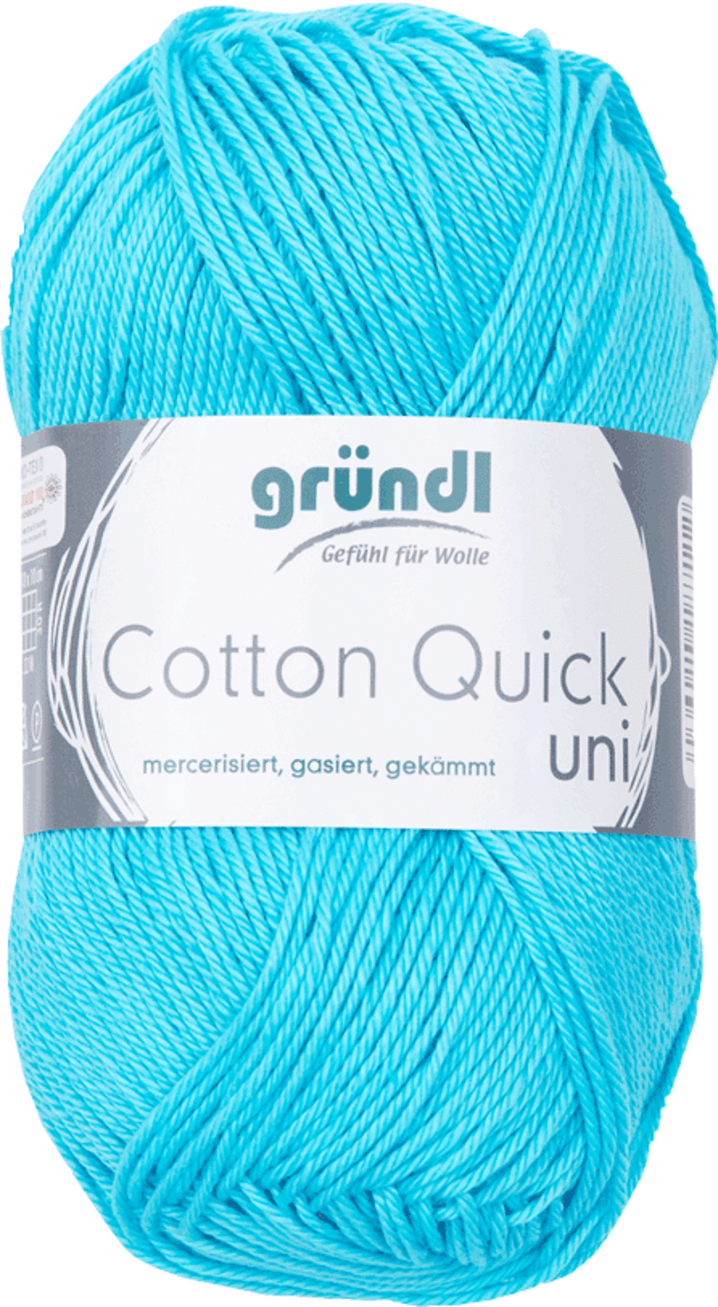 Cotton Quick Uni 136 Water Blauw 50gr