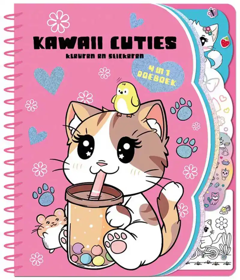 Kawaii cuties kleuren en stickeren