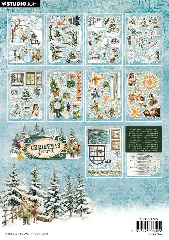 Studio Light Christmas Forest Stansvellen Paper Elements