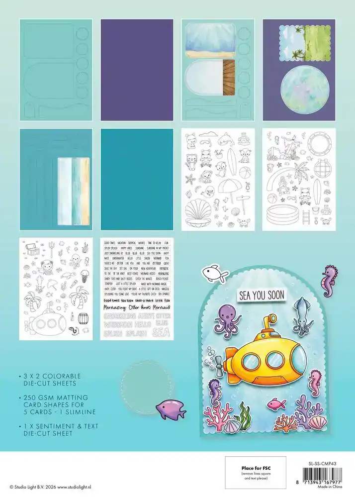 Studio Light Card Making Pad Summer Sweet Stories