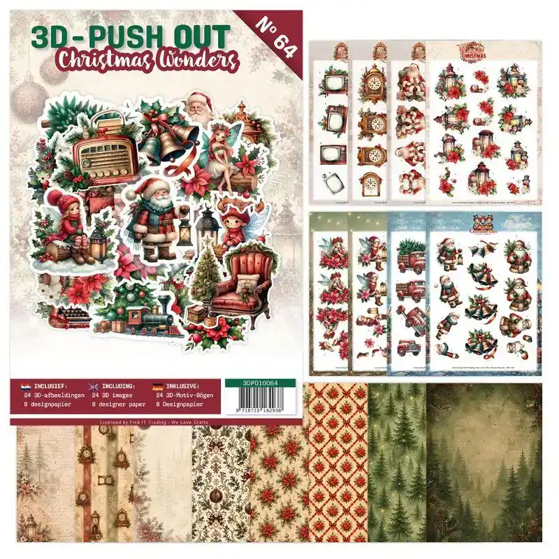 3D Push-Out Book 64 Christmas Wonders