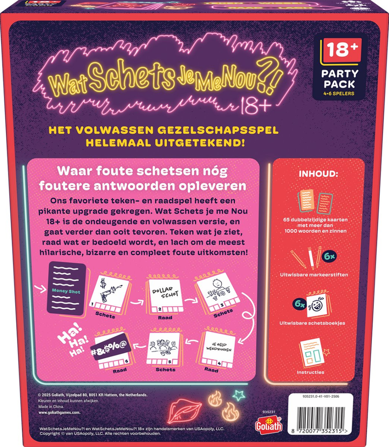 Goliath Wat Schets Je Me Nou 18+ - Partyspel