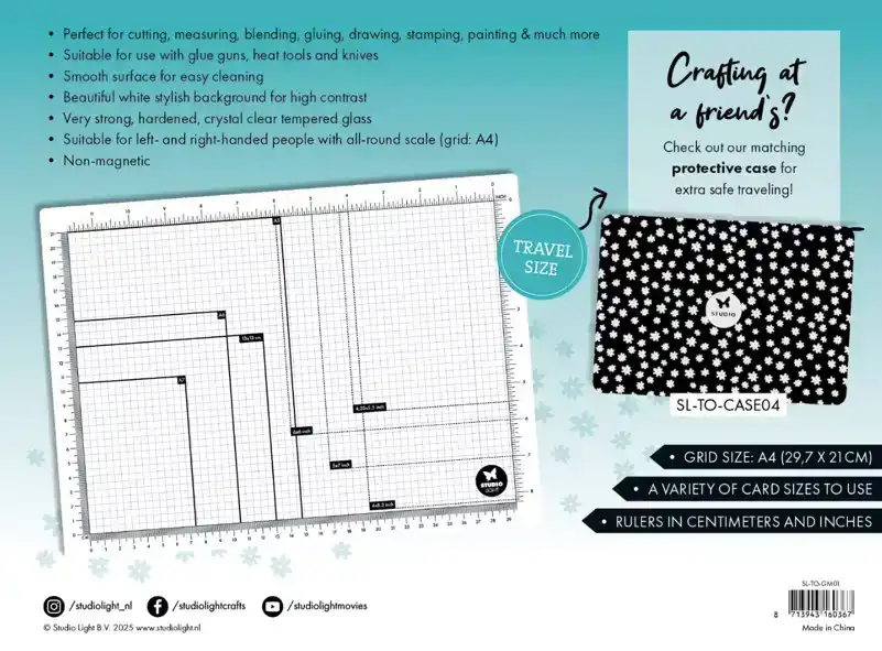 Studio Light glass mat A4 non magnetic essentials