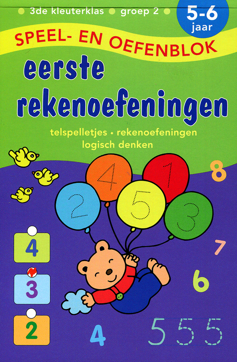 Speel en Oefenblok 5 tot 6 jaar eerste rekenoefeningen