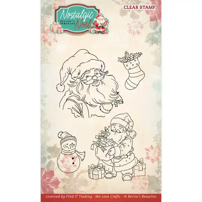 BB Nostalgic noel Clear stamp Santa