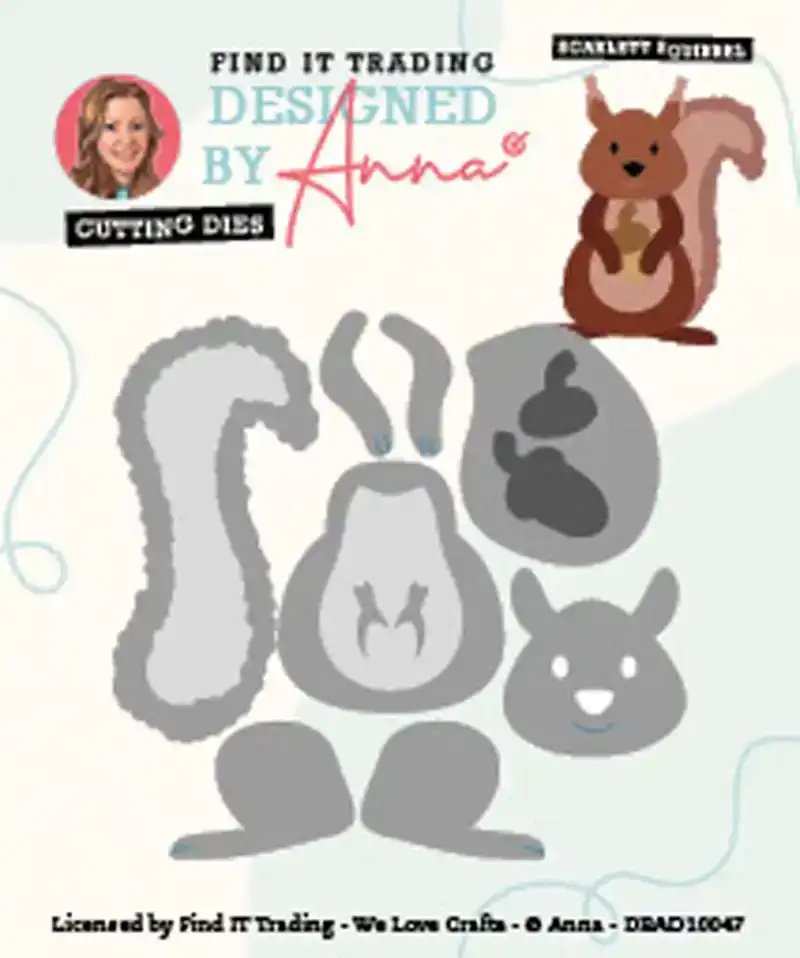 Designed by Anna snijmal Scarlett squirrel