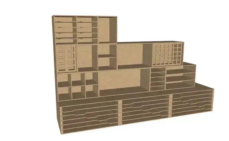 Pronty Organizer Half Box Acrylic Pens Storage