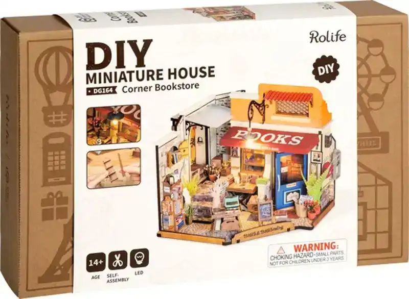 Rolife Corner Bookstore miniatuurhuisje