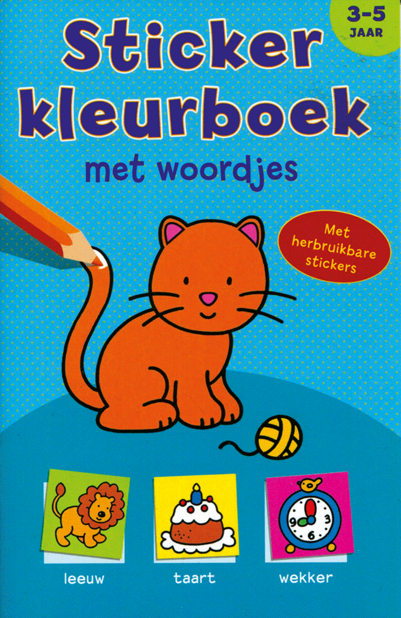 Sticker Kleurboek met woordjes