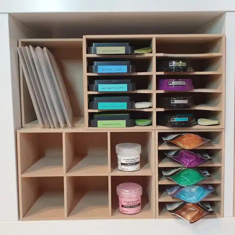Pronty Organizer Half Box Acrylic Pens Storage