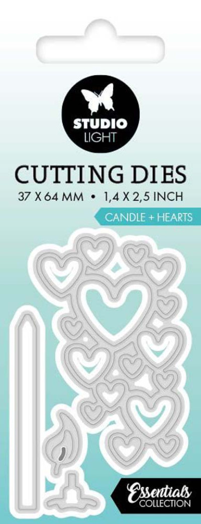 Studio Light Cutting dies Candle Hearts
