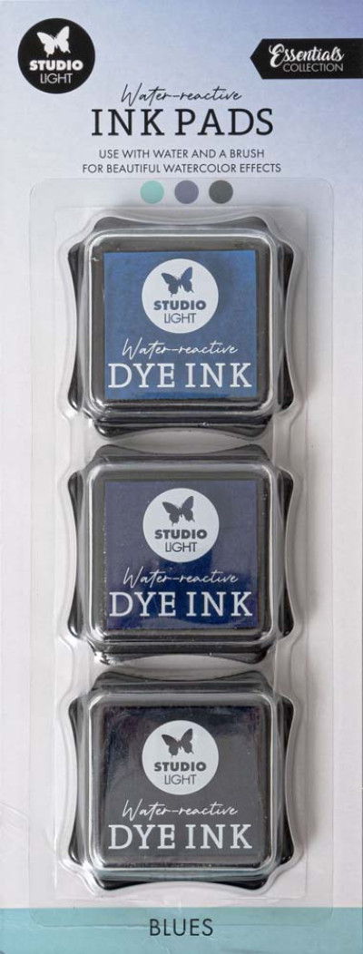 Studio Light water reactive ink pad blauw