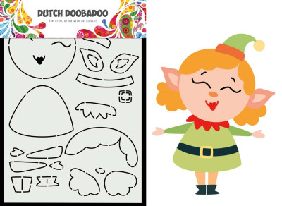 Dutch DooBaDoo Card Art Build Up Elfje A5