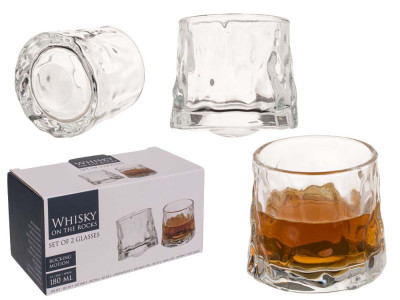 Whisky set 2 glazen