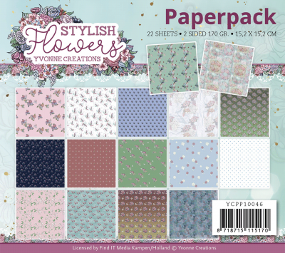 YC Stylisch Flowers Paperpack 22vel 2Sided