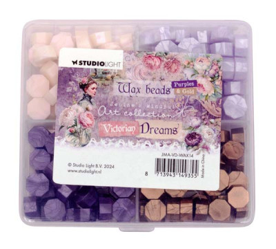 JMA Victorian Dreams wax beads 4 colour purple