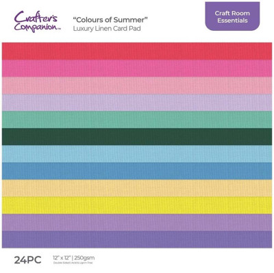 Crafters Companion Colour of summer Linen card pad
