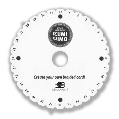 Kumihimo vlechtschijf 15cm rond