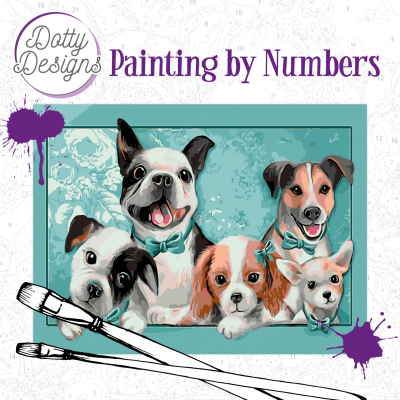 barrière radioactiviteit Immoraliteit Schilderen op nummer honden Dotty Design - Schilderen - Overige Creatieve  hobby's - Creatieve hobby | BoekenVoordeel
