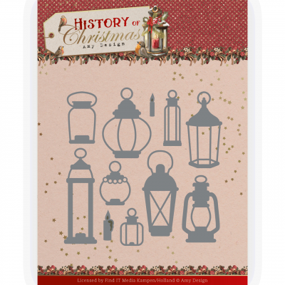 History of Christmas snijmal All Kinds of Lanterns van Amy Design