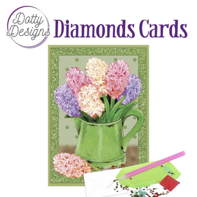 Dotty Design card 88 Watering can and Flowers C6