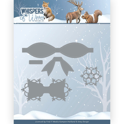 Whispers of Winter snijmal winter bows van Amy Design