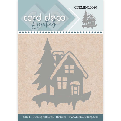 Snijmal mini winter house Card Deco Essentials