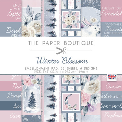 Winter Blossom Embellishments The Paper Boutique