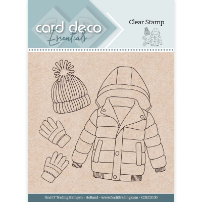 Clear Stamp Snow Clothes 130 Card Deco