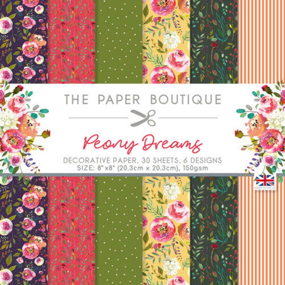 Peony Dreams 8x8 Paper Pad