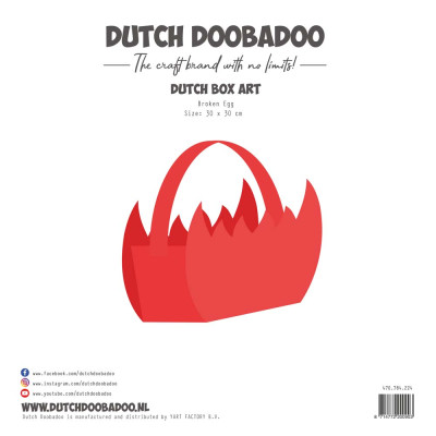 Dutch DooBaDoo Art Broken Egg 30x30cm