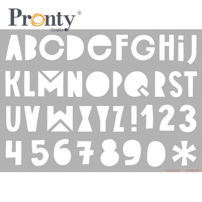 Pronty Mask Stencil Alphabet A4