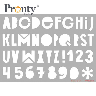 Pronty Mask Stencil Alphabet A5