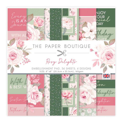 The Paper Boutique Rosy Delights Embellishment pad