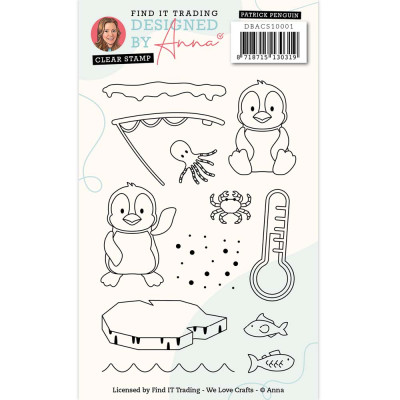 Clear Stamps Patrick Pinguin Designed by Anna