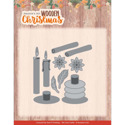 JA Wooden Christmas Wooden Candles