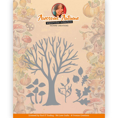 Snijmal - Yvonne Creations - Awesome Autumn - Autumn Tree
