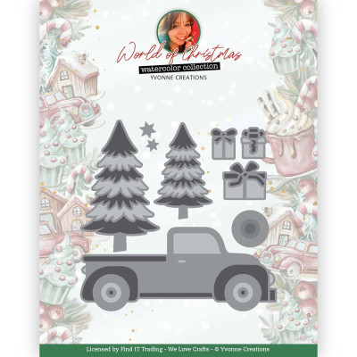 Snijmal - Yvonne Creations World of Christmas - Christmas Truck