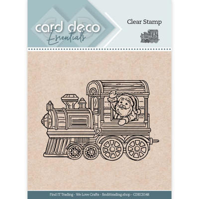 Clear Stamp Card deco Train