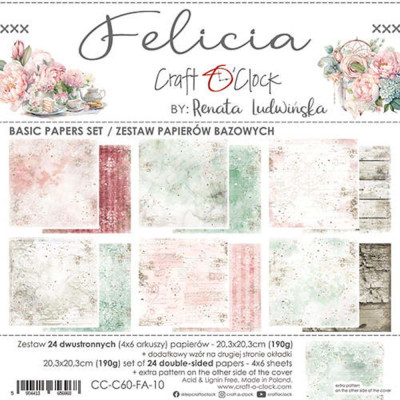 Craft O'Clock Felicia basis papier 20x20cm