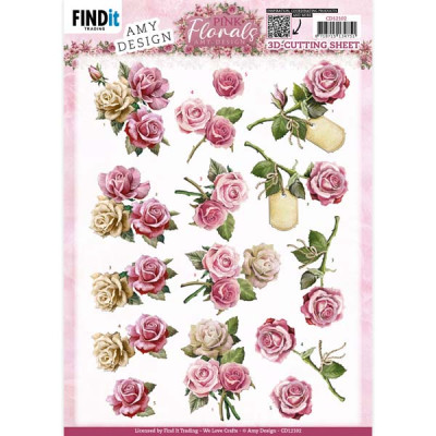 Amy Design pink florals knipvelset lillies/orchid