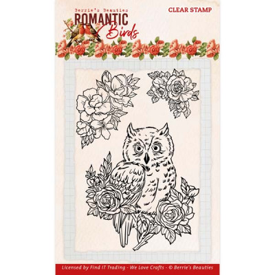 Bb romantic birds clear stamps Owl